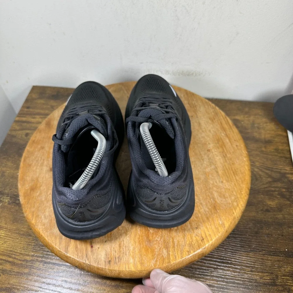 Hoka Bondi 9 Womens 6 B Black Black Running Shoes Sneakers 1162012 BBLC
